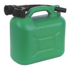 Green Plastic Fuel Can 5 Litre